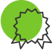 badge green circle
